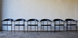 6 P40 CHAIRS BY GIANCARLO VEGNI FOR FASEM