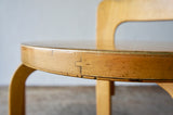 PAIR OF VINTAGE ALVAR AALTO K65 HIGH CHAIRS