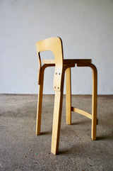 PAIR OF VINTAGE ALVAR AALTO K65 HIGH CHAIRS