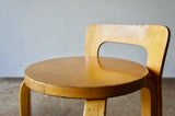 PAIR OF VINTAGE ALVAR AALTO K65 HIGH CHAIRS