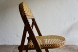 HAND MADE CANE FOLDING CHAIRS