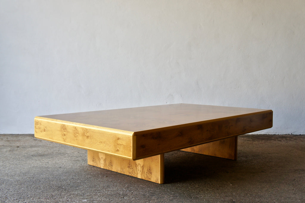 HEALS BURR VENEER COFFEE TABLE punch the clock