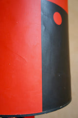 1950'S BLACK AND RED LAMP
